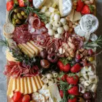 Colorful Spring Cheese Board