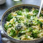 Broccoli Cheddar Orzo Recipe