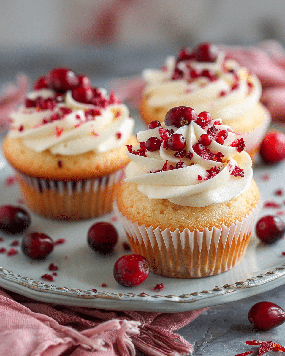 Cranberry Orange Cupcakes