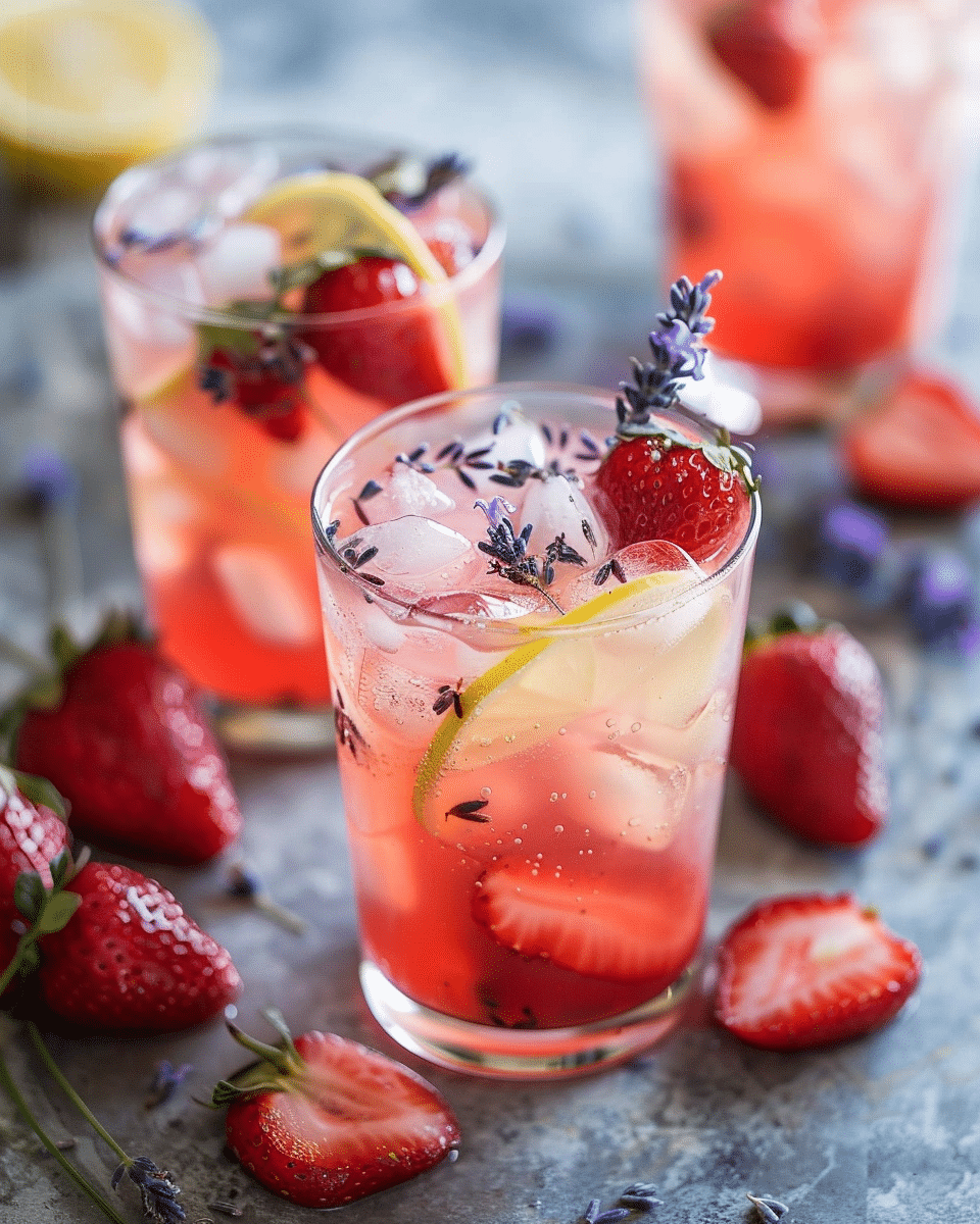 Strawberry Lemonade with Lavender Recipe