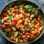 Tomato Basil Butter Beans