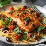 Crispy-Skin Salmon Puttanesca Recipe