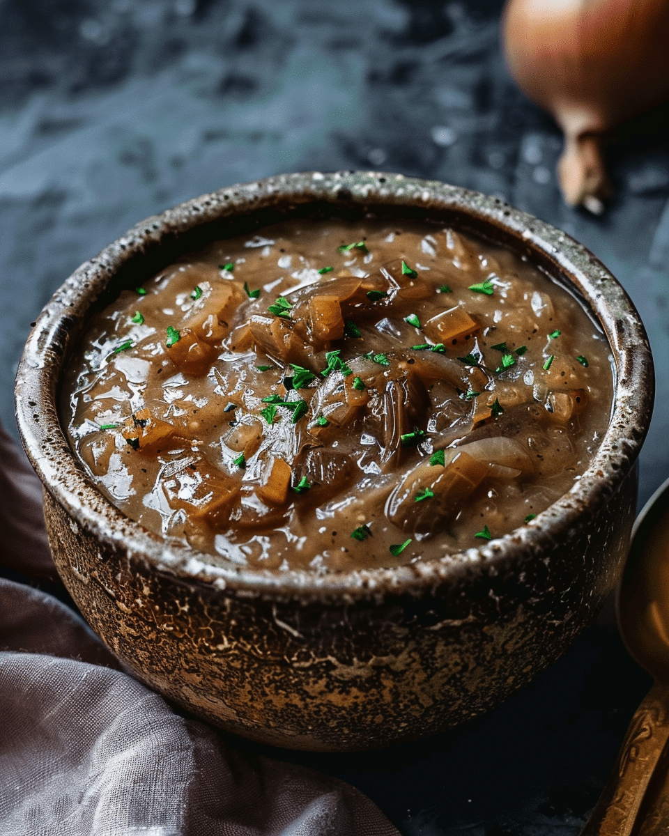 Vegan Gravy with Caramelized Onions Recipe