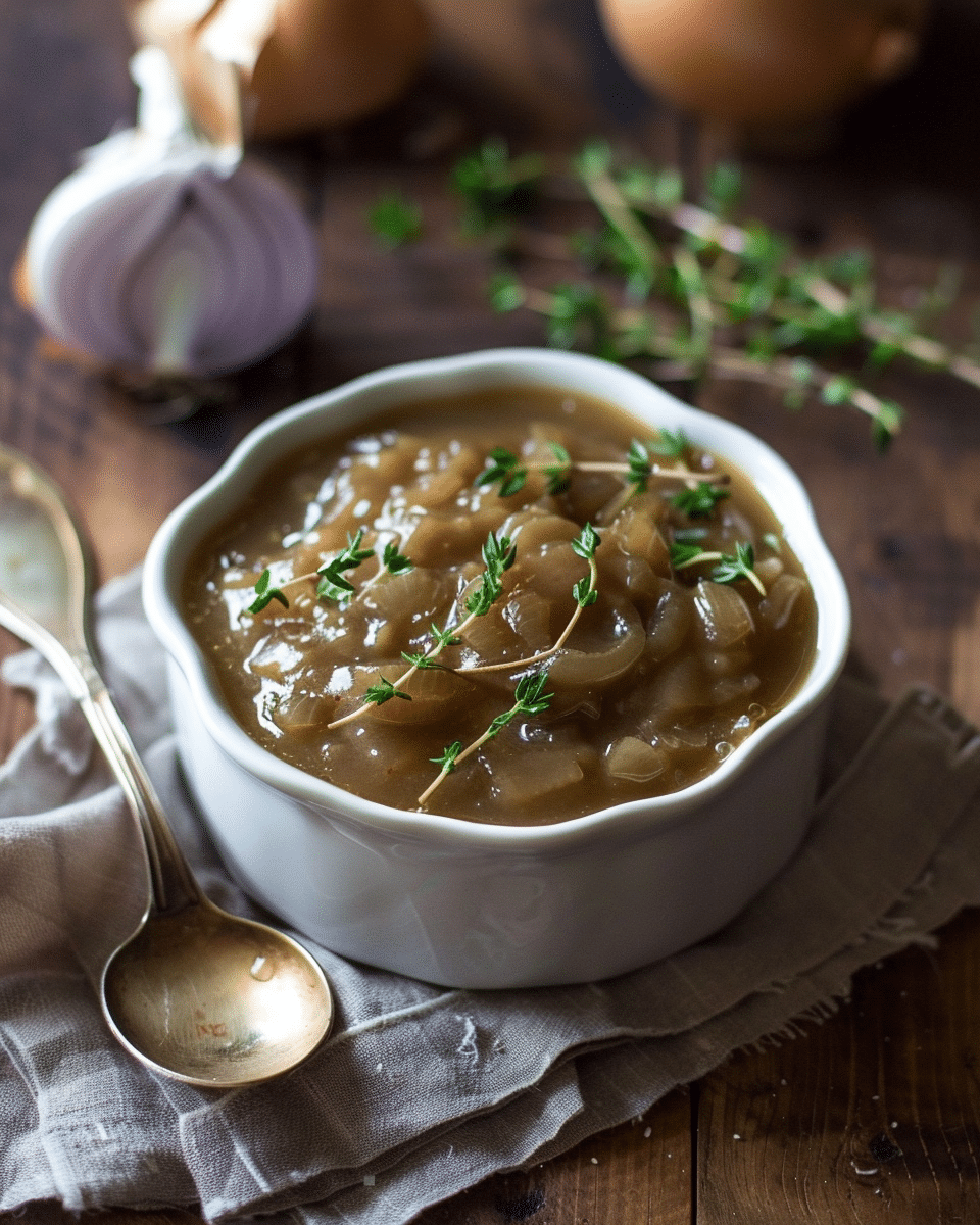 Vegan Gravy with Caramelized Onions