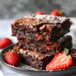 Air Fryer Strawberry Brownies