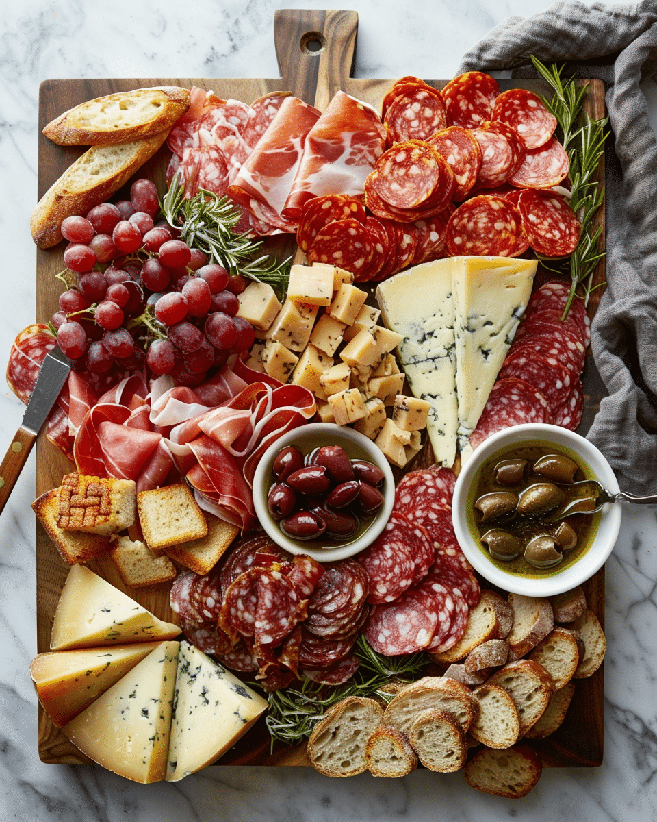 Spring Meat and Cheese Board