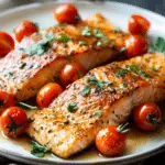 30-Minute Seared Salmon with Cherry Tomatoes