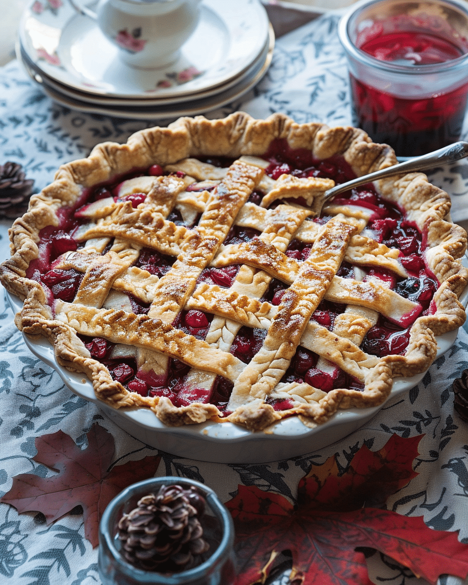 Cranberry Curd Pie Recipe