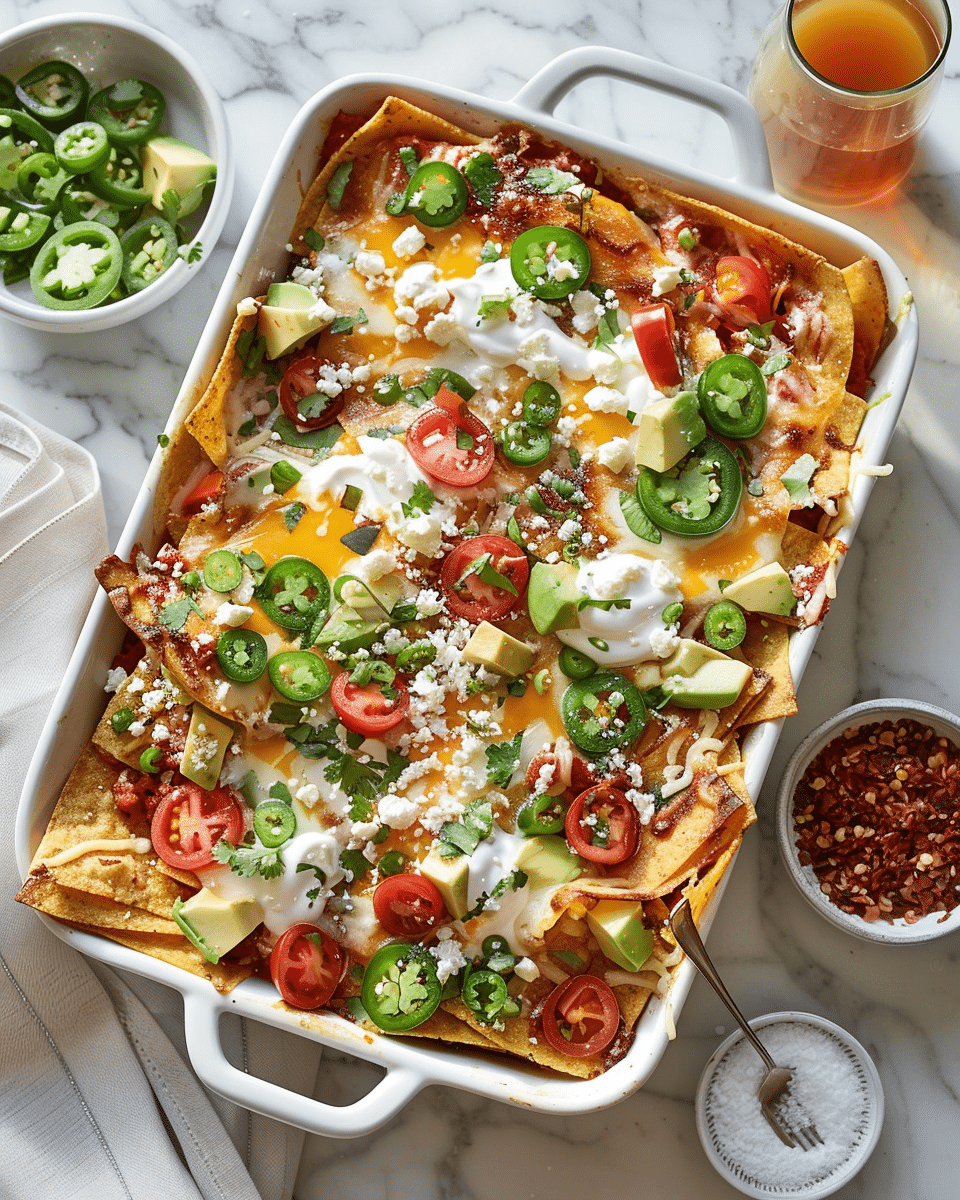 Cheesy Baked Chilaquiles