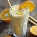 Orange Smoothie with Kefir Milk