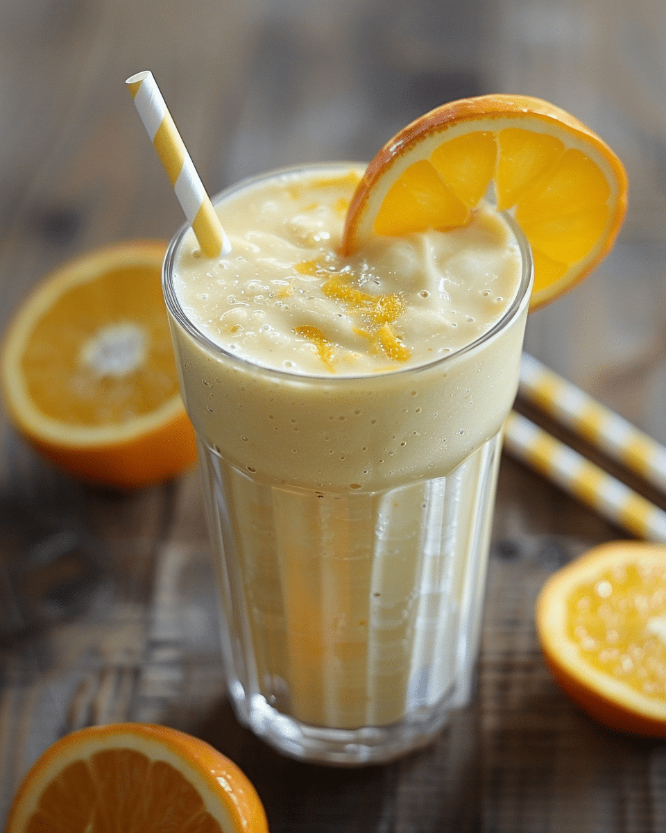 Orange Smoothie with Kefir Milk