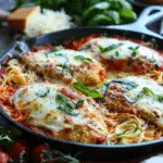 Weeknight Cast Iron Skillet Chicken Parmesan
