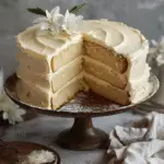 Single Layer Vanilla Bean Cake