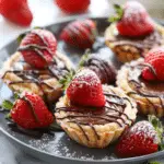 Mini Strawberry Nutella Tarts