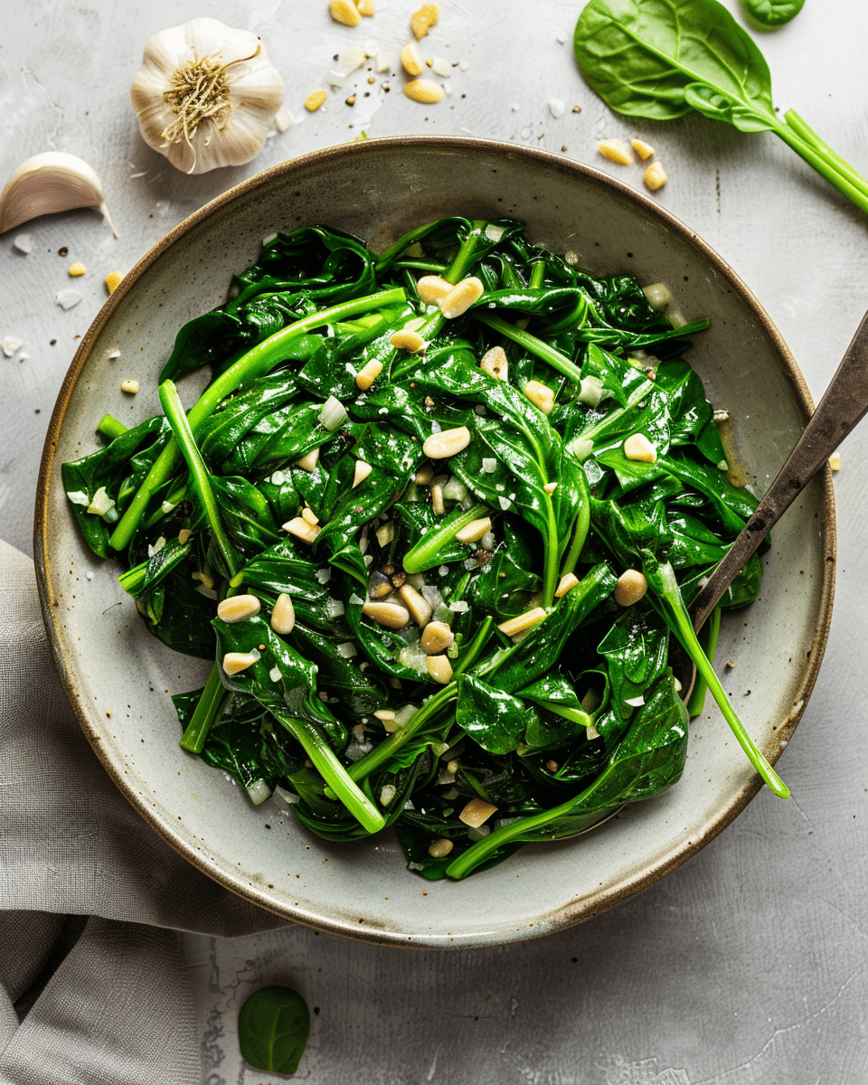 Garlic Sautéed Spinach