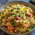 Leftover Hot Dog Fried Rice