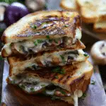 Mushroom Onion Grilled Cheese
