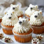 Polar Bear Paw Cupcakes