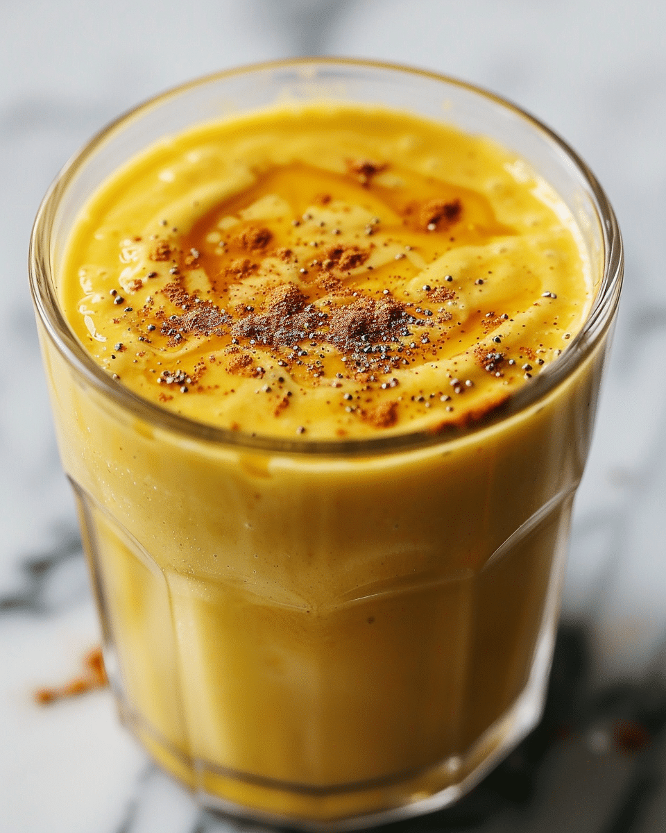 Turmeric Smoothie with Kefir (Golden Milk)