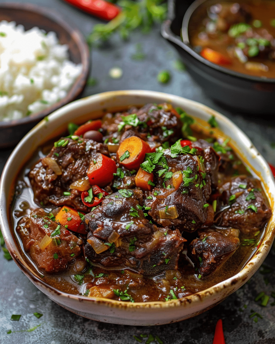 Authentic Jamaican Oxtail Stew