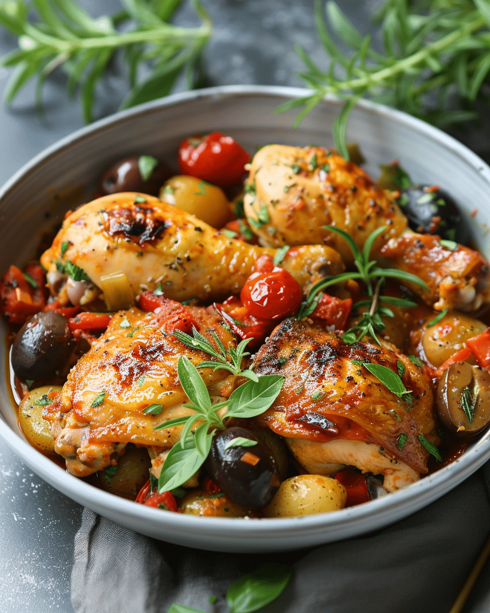 Chicken Provençal (Poulet à la Provençal)
