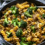 Easy One Pot Ground Beef and Broccoli Pasta