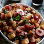 Grilled Plum & Pancetta Panzanella Salad