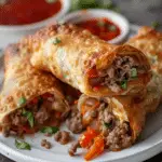 Philly Cheesesteak Egg Rolls
