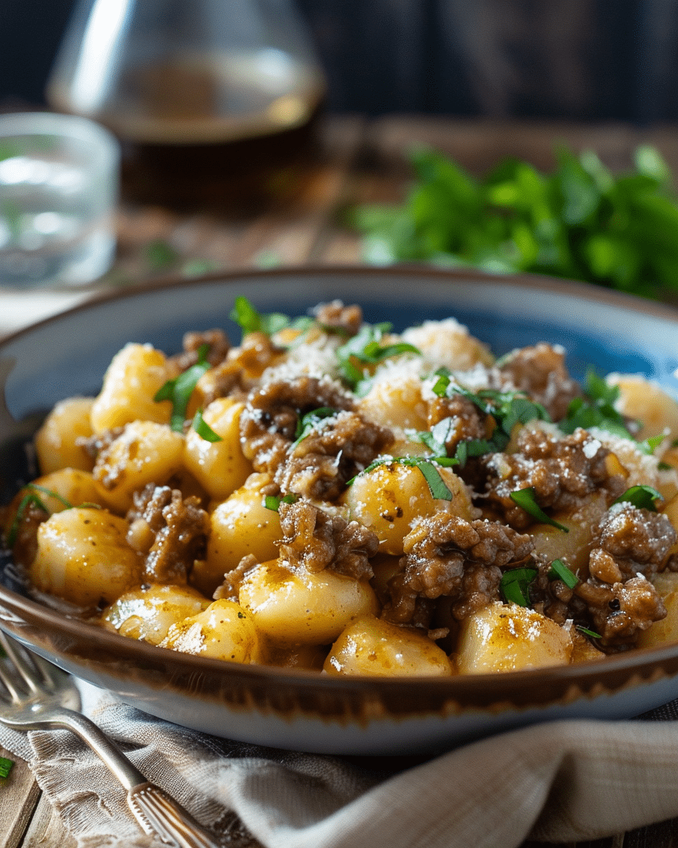 Cheeseburger Gnocchi Recipe