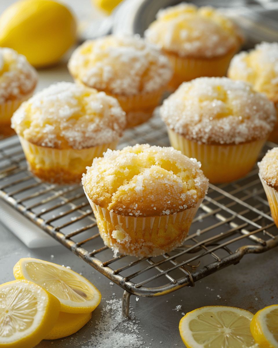 Greek Yogurt Lemon Muffins