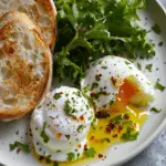 Perfectly Poached Eggs with Dijon Sauce