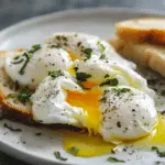 Perfectly Poached Eggs with Dijon Sauce