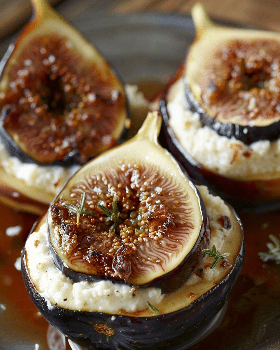 Brûléed Cheese-Stuffed Figs Recipe