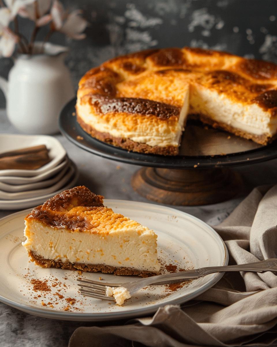 Burnt Orange and Ricotta Cheesecake