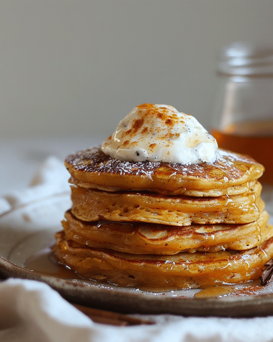 Chai Butternut Squash Pancakes