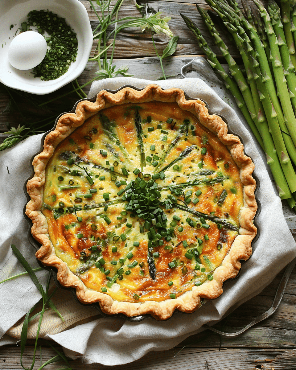 Asparagus and Leek Quiche