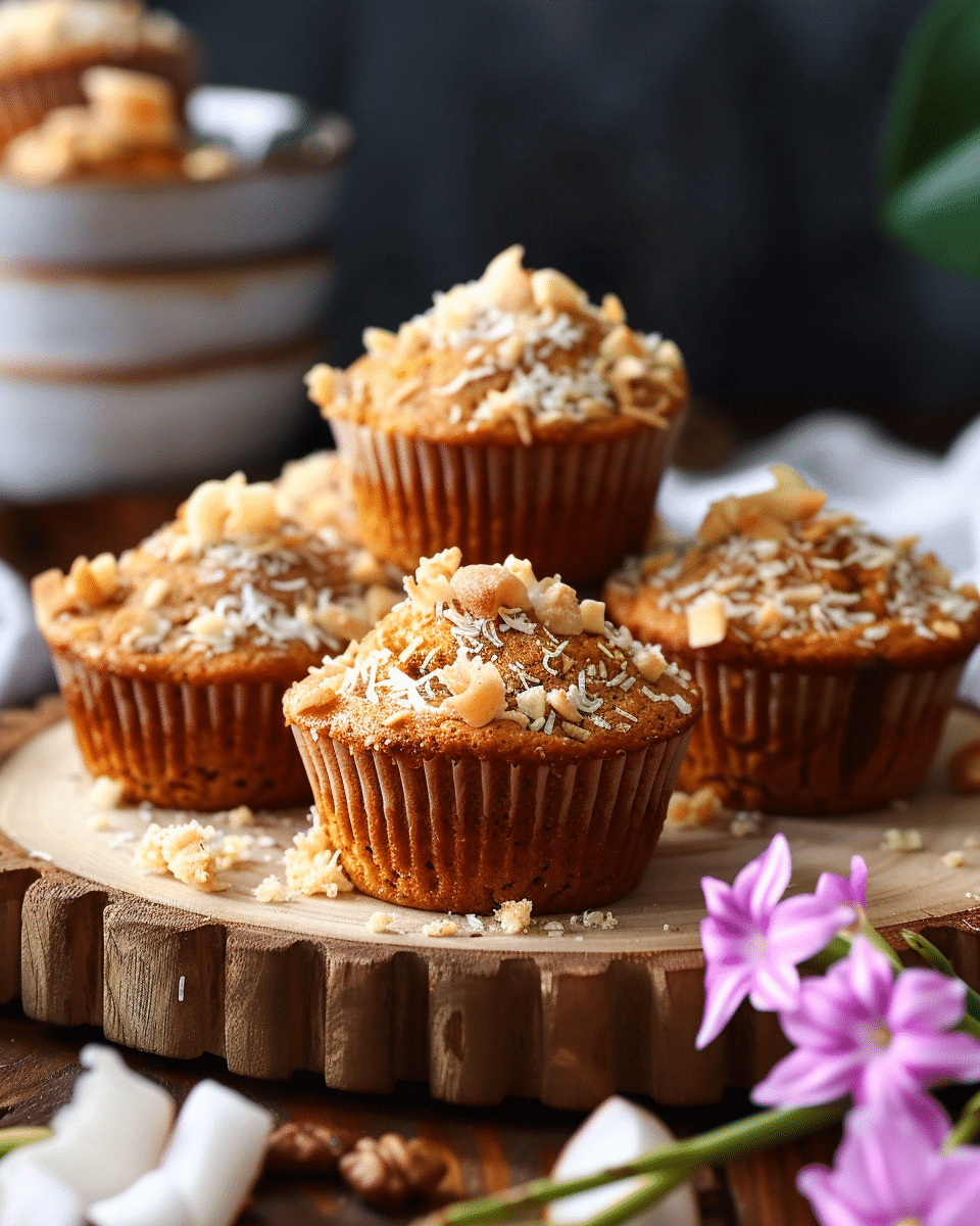 Gluten Free Sweet Potato Coconut Chai Muffins