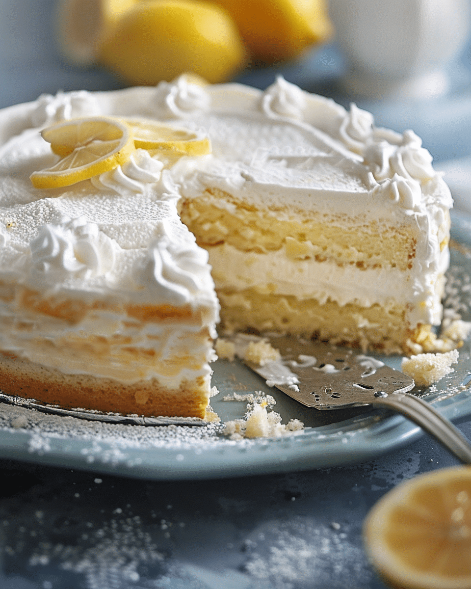 Lemon and Condensed Milk Tres Leches Cake