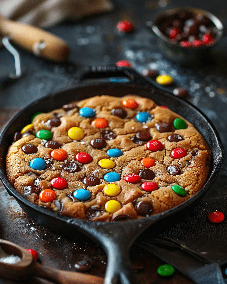 M&M Skillet Cookie