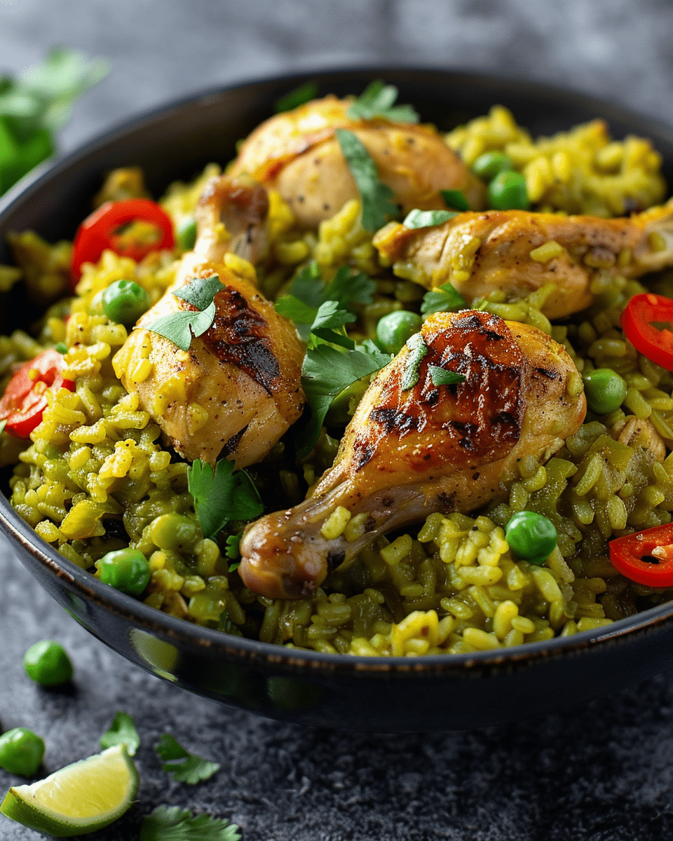 Peruvian Green Arroz con Pollo Recipe