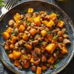 Pumpkin and Chicken Sausage Hash
