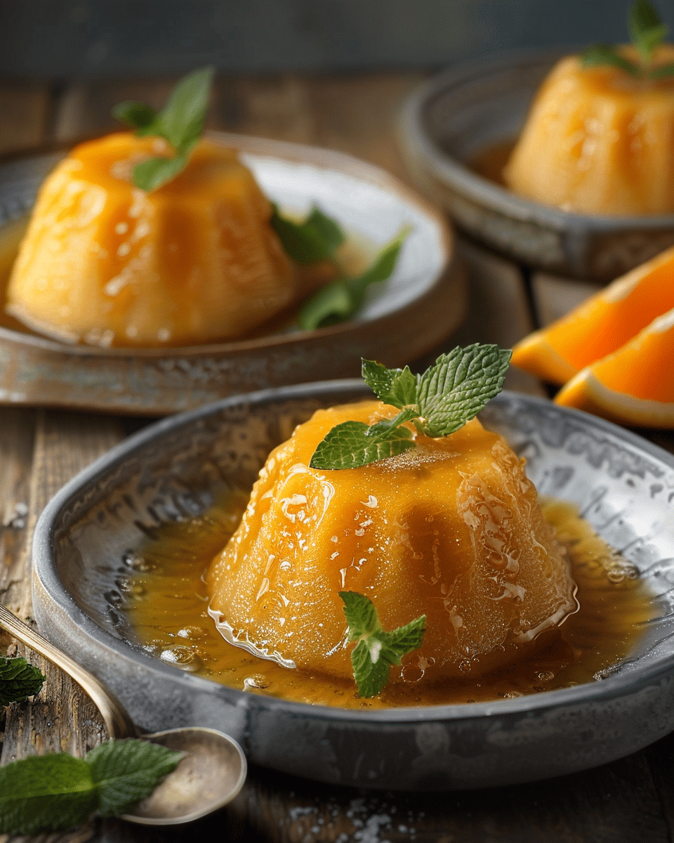Aperol and Orange Steamed Puddings