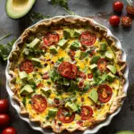 Mexicali Quiche with Avocado Crust