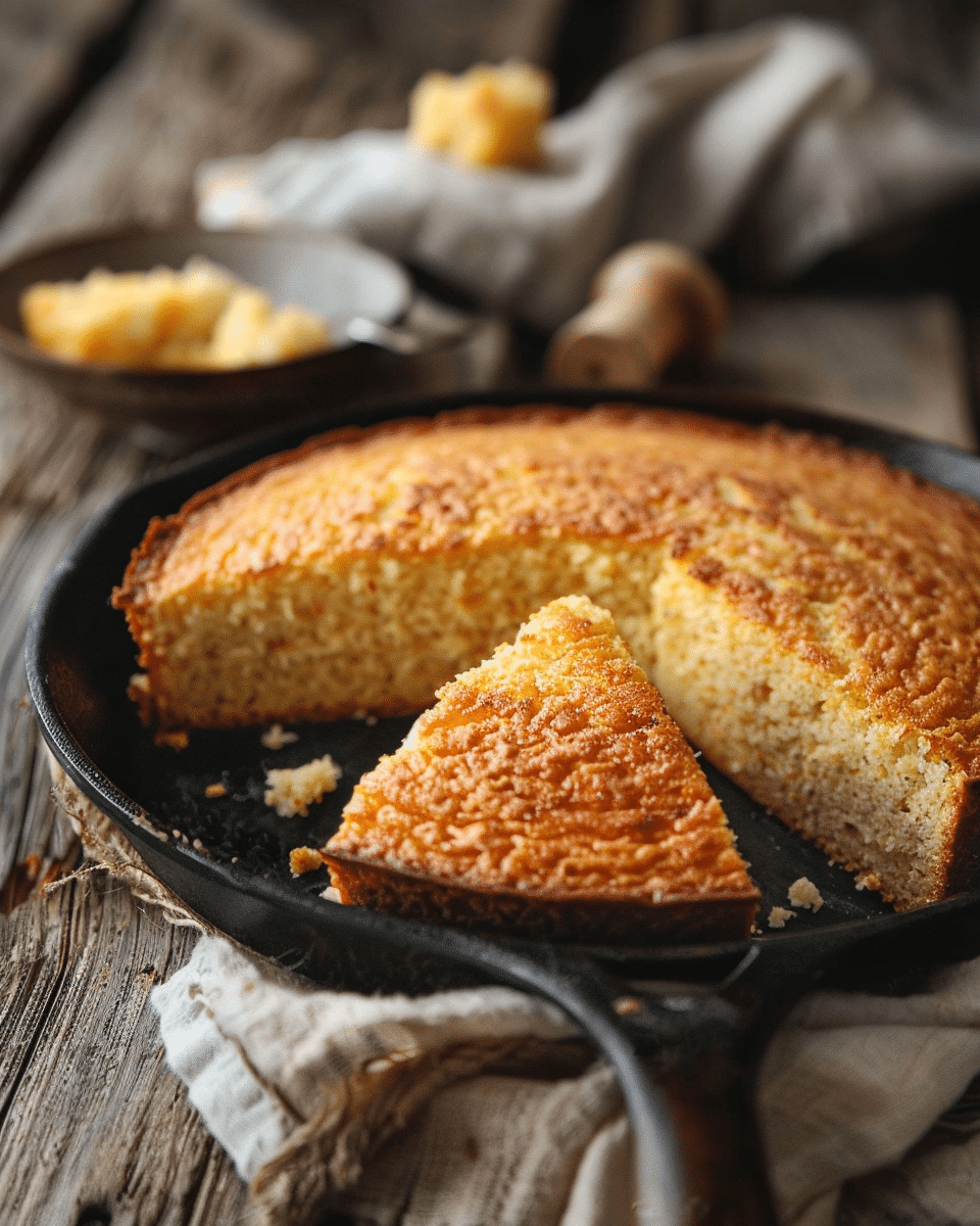 Southern Skillet Cornbread Recipe