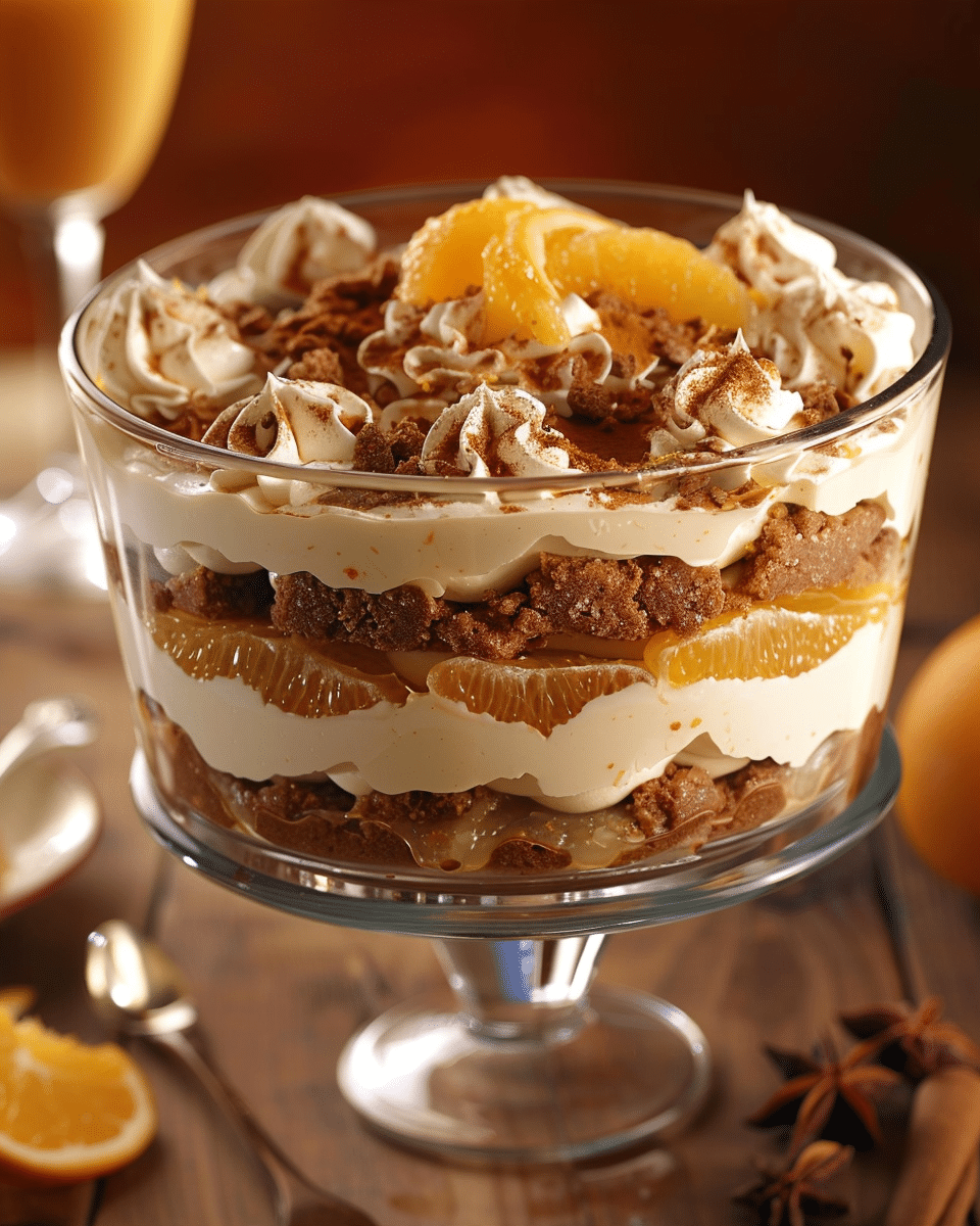 Gingerbread and Orange Trifle