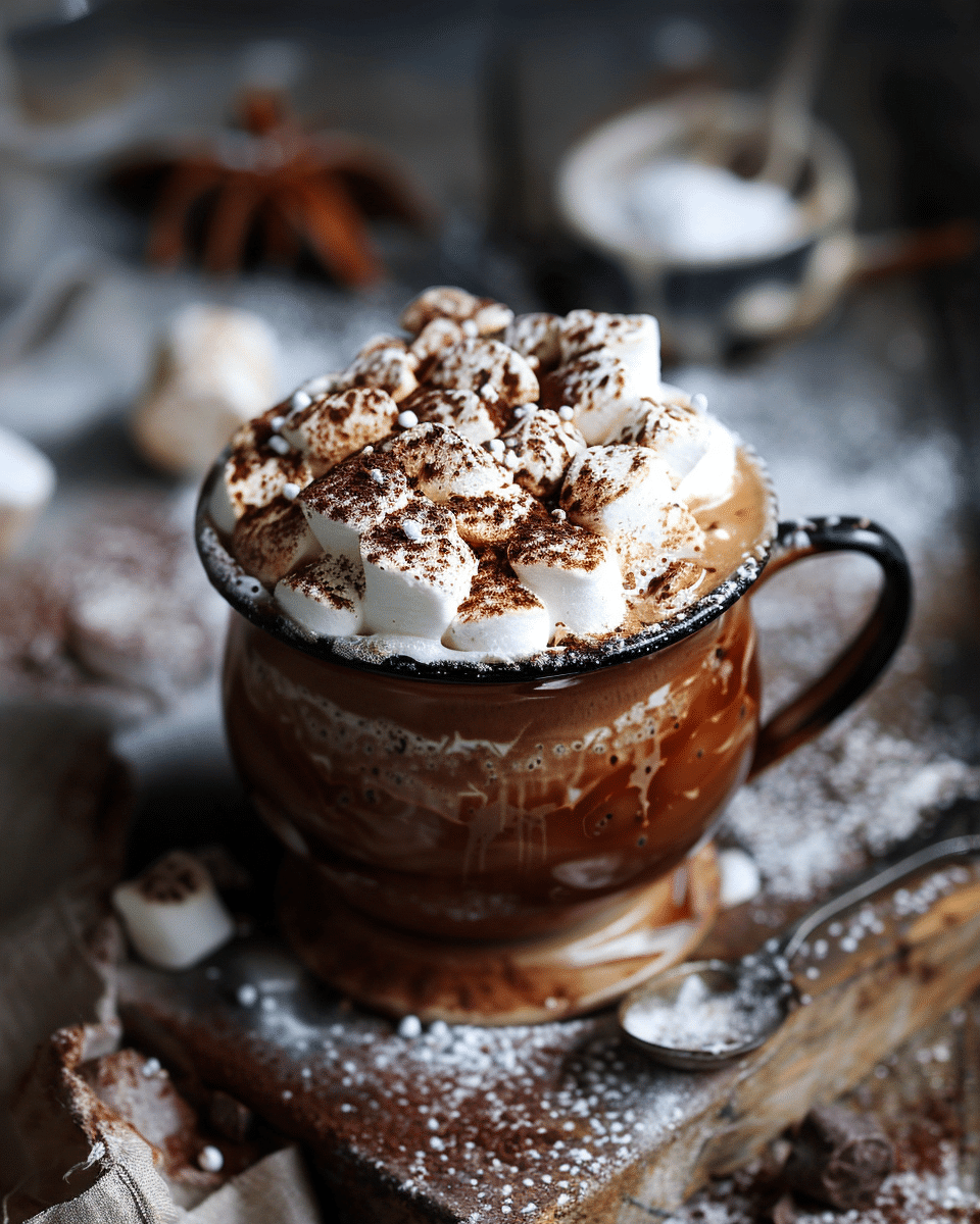 Hot Chocolate with Torched Marshmallow Recipe