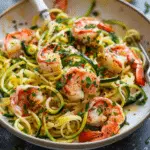 Lobster Scampi with Zucchini Noodles
