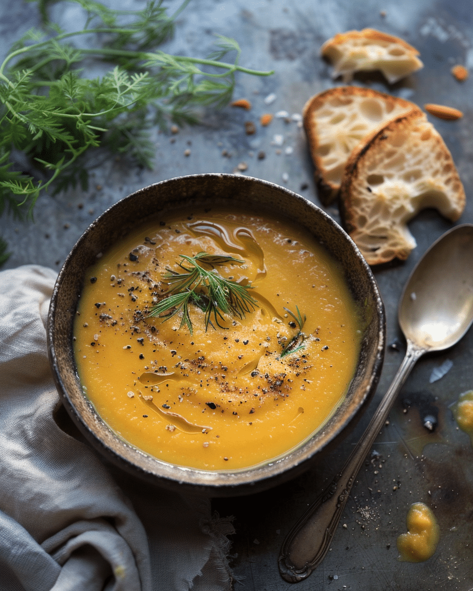 Roasted Carrot Celeriac Soup