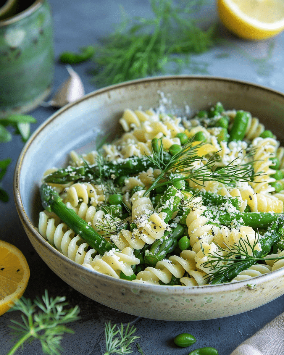 Asparagus, Lemon and Dill Pasta Salad
