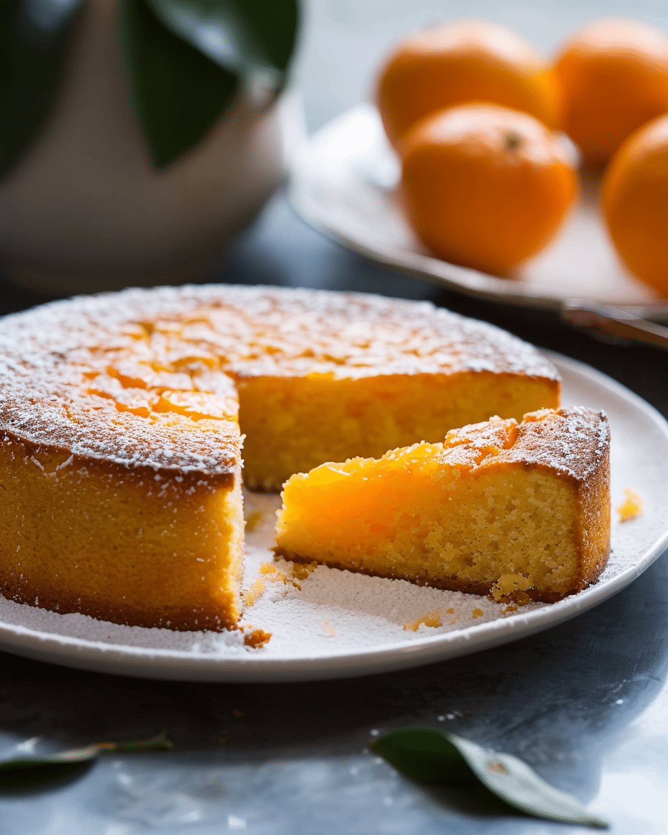 Flourless orange cake
